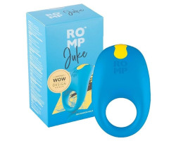 Эрекционное кольцо Romp Juke с вибрацией, синее-foto2