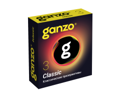 ПРЕЗЕРВАТИВЫ GANZO CLASSIC №3 BLACK EDITION (классические с обильной смазкой) ЧЕРНЫЕ