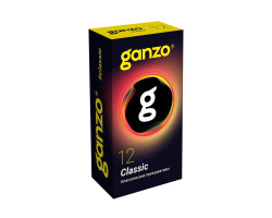 ПРЕЗЕРВАТИВЫ GANZO CLASSIC №12 BLACK EDITION (классические с обильной смазкой)
