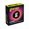 ПРЕЗЕРВАТИВЫ GANZO EXTASE №3 BLACK EDITION (анатомические с точечной и ребристой текстурой) ЧЕРНЫЕ