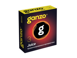 ПРЕЗЕРВАТИВЫ GANZO JUICE №3 BLACK EDITION (Ароматизированные: ваниль, ежевика, тутти-фрутти) ЧЕРНЫЕ