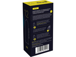 ПРЕЗЕРВАТИВЫ GANZO XXL №12 BLACK EDITION (увеличенного размера) ЧЕРНЫЕ 12 ШТ-foto2