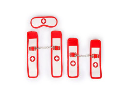 КОМПЛЕКТ (наручники, оковы, маска) PVC арт. NTB-80329