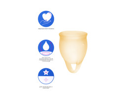 Набор менструальных чаш Satisfyer Feel confident Menstrual Cup (orange)-foto16