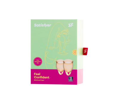 Набор менструальных чаш Satisfyer Feel confident Menstrual Cup (orange)