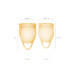 Набор менструальных чаш Satisfyer Feel confident Menstrual Cup (orange)