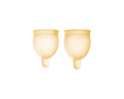 Набор менструальных чаш Satisfyer Feel confident Menstrual Cup (orange)-foto3