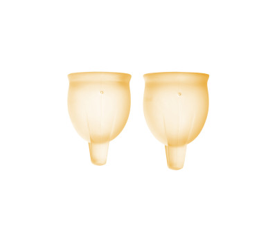 Набор менструальных чаш Satisfyer Feel confident Menstrual Cup (orange)