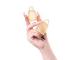 Набор менструальных чаш Satisfyer Feel confident Menstrual Cup (orange)-foto6