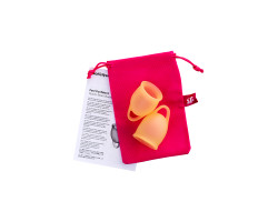 Набор менструальных чаш Satisfyer Feel confident Menstrual Cup (orange)-foto5