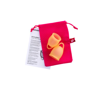 Набор менструальных чаш Satisfyer Feel confident Menstrual Cup (orange)