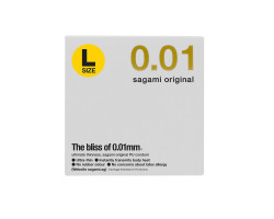 Презервативы Sagami Original 001 L-Size полиуретановые, увеличенного размера, 1 шт.