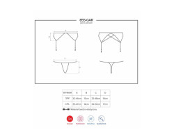 Пояс для чулок и трусики "855-GAR-1" S/M черный-foto5