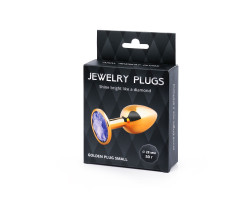 GOLDEN PLUG SMALL (втулка анальная) цвет кристалла светло-филетовый, L 72 мм, D-foto3