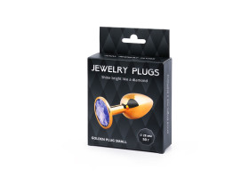 GOLDEN PLUG SMALL (втулка анальная) цвет кристалла светло-филетовый, L 72 мм, D-foto3