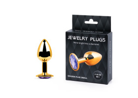 GOLDEN PLUG SMALL (втулка анальная) цвет кристалла светло-филетовый, L 72 мм, D