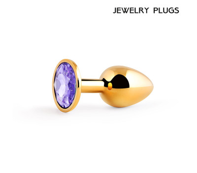 GOLDEN PLUG SMALL (втулка анальная) цвет кристалла светло-филетовый, L 72 мм, D
