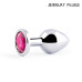 SILVER PLUG MEDIUM (втулка анальная), L 82 мм, D 34 мм, вес 90г, цвет кристалла