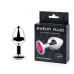 SILVER PLUG MEDIUM (втулка анальная), L 82 мм, D 34 мм, вес 90г, цвет кристалла