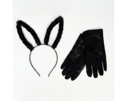 Карнавальный набор "Мисс грация" ободок, перчатки   5169390-foto2