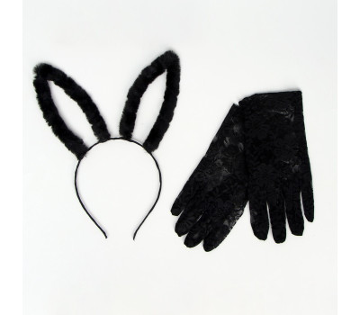 Карнавальный набор "Мисс грация" ободок, перчатки   5169390