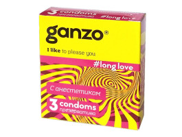 ПРЕЗЕРВАТИВЫ "GANZO" LONG LOVE №3 (пролонгирующие)