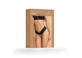 Пикантные трусики с доступом и цветочным кружевом (Easy to love) (L/XL (46-48))
