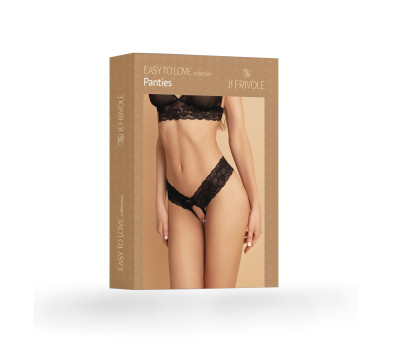 Пикантные трусики с доступом и цветочным кружевом (Easy to love) (L/XL (46-48))