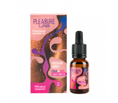 ЖИДКИЙ ВИБРАТОР С АФРОДИЗИАКОМ PLEASURE LAB PASSION DRIPS COLD N HOT 1190-02LAB