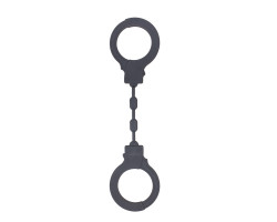 Наручники силиконовые графитовые (Be Mine) (One Size)