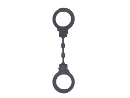 Наручники силиконовые графитовые (Be Mine) (One Size)