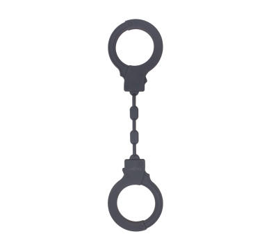 Наручники силиконовые графитовые (Be Mine) (One Size)