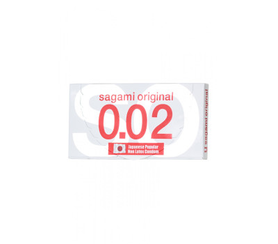 **SAGAMI Original 002 -   2 шт Полиуретановые презервативы 0,02 мм