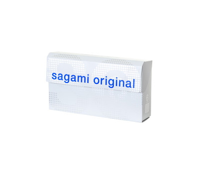 **SAGAMI Original Quick 002 - 6шт Полиуретановые Презервативы 0,02 мм, быстронадеваемые с язычком