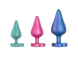 Набор анальных пробок Romp Luster, 3 шт
