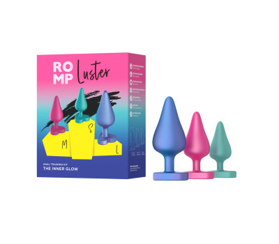 Набор анальных пробок Romp Luster, 3 шт
