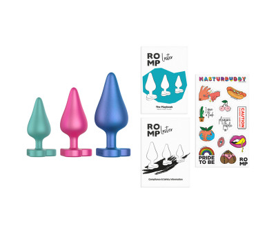 Набор анальных пробок Romp Luster, 3 шт