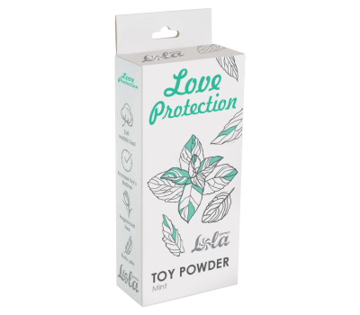 Пудра для игрушек ароматизированная Love Protection Мята 30гр 1823-01Lola