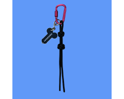 Брелок "I love Desire" в ассортименте с подвесом model-12 (розовый с черным тонким шнуром узлы)-foto2