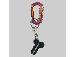 Брелок "I love Desire" в ассортименте с подвесом model-15 (оранжевый с бусинами)-foto2