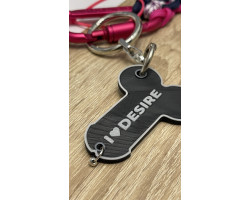 Брелок "I love Desire" в ассортименте с подвесом model-18 (желтый с бусинами)-foto4