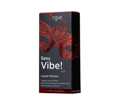 Гель для массажа ORGIE Sexy Vibe Hot с разогревающим и вибрирующим эффектом, 15 мл