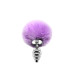 Пробка анальная Metal Anal Fluffly Twist Plug S Purple 70390AL