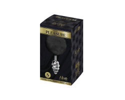 Пробка анальная Metal Anal Fluffly Twist Plug S Black 70391AL-foto2
