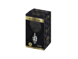 Пробка анальная Metal Anal Fluffly Twist Plug S Black 70391AL-foto2