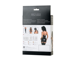 Платье с чокером Glossy Ivy из материала Wetlook, черное, XL-foto6