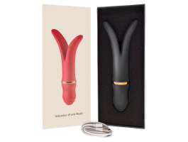 Вибратор FORK ROD 3 мотора USB 7 режиморв, черный-foto4