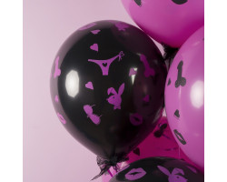 Шар латексный 12" "18+" черный, фуше, пастель, 5 ст., набор 25 шт., МИКС 10065869-foto2