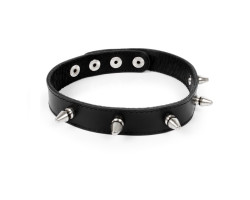 ОШЕЙНИК кожа, цвет чёрный арт. NTB-80357