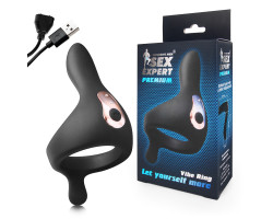 Эрекционное кольцо с вибрацией L 115 мм D 48 мм, 10 режимов вибрации арт. SEM-55-foto6